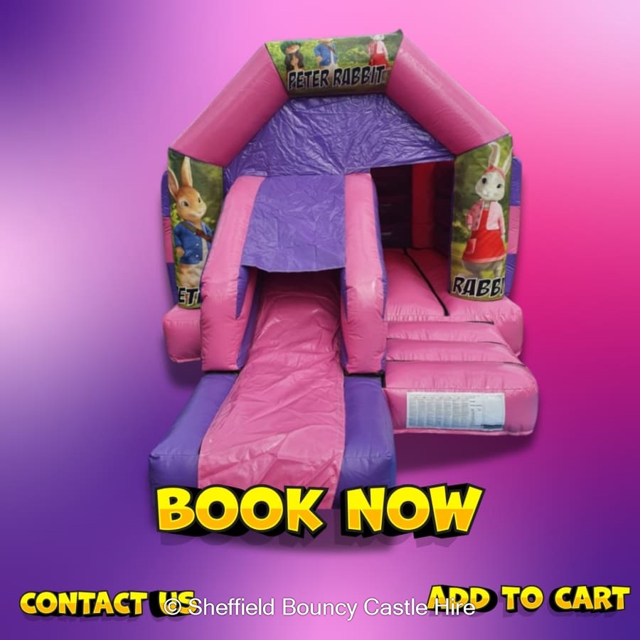 Peter Rabbit Front Slide & Bounce 12x16ft - Hire in Sheffield ...